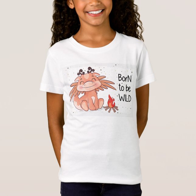 T-Shirt Né pour être un dragon sauvage (Devant)