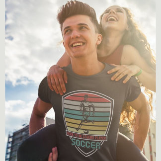 T-shirt Né Pour Être Un Joueur Légende Soccer