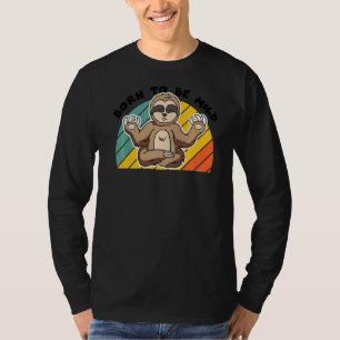 T-shirt Né Pour Être Une Fente Légère