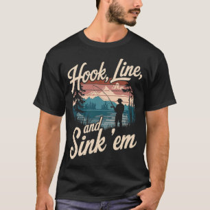 T-shirt Né pour être une légende de la pêche (Blanc)