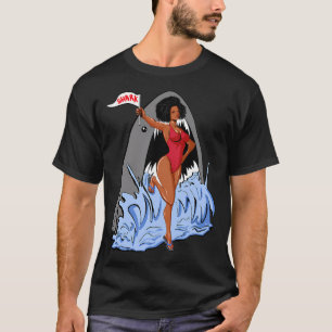 T-shirt Né pour être une légende de la pêche en Amérique