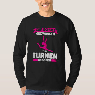 T-shirt Né pour la gymnastique Enfant scolarise gymnastiqu