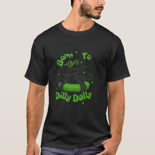 T-shirt Né pour lambiner drôle Graphic Alligator