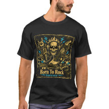 Né pour le Rock - Tee de fierté ADN de musique roc