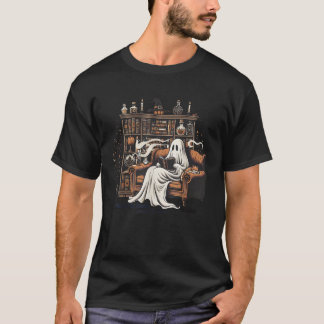 T-shirt Né pour lire forcé de travailler livre drôle amate