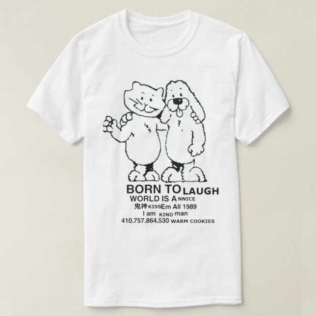 T-shirt Né Pour Mourir Le Monde Est Un (Design devant)