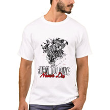 t-shirt né pour rouler