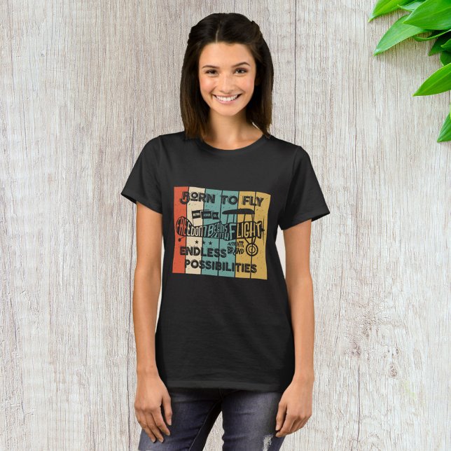 T-shirt Né pour voler (Créateur téléchargé)