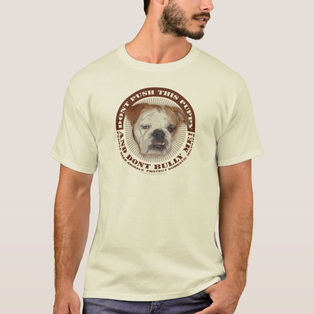 T-SHIRT NE POUSSEZ PAS CE CHIOT (Devant)