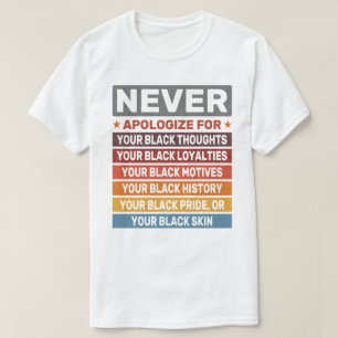 T-shirt Ne présentez jamais vos excuses pour votre Cool du