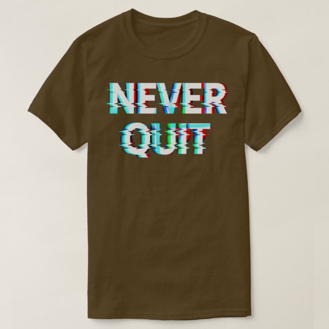 T-shirt Ne quittez jamais (Design devant)