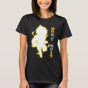 T-shirt Ne quittez pas la citation motivationnelle, fitnes