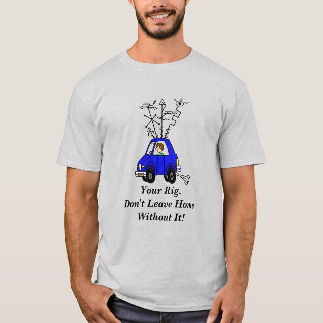 T-shirt Ne quittez pas la maison sans votre radio de jambo (Devant)