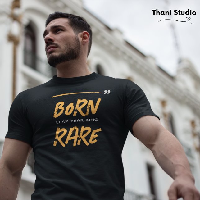 T-shirt Né Rare Leap Année Roi Fév 29 Anniversaire (Créateur téléchargé)