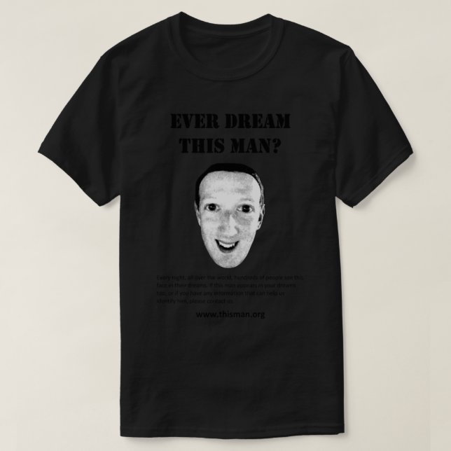 T-shirt Ne rêvez jamais cet homme (Design devant)