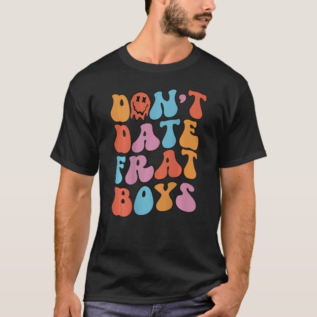 T-shirt Ne sortez pas Frat Boys Retro esthétique tendance (Devant)