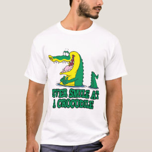 T-shirt ne souriez jamais à un crocodile