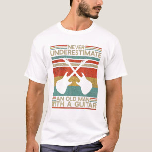 T-shirt Ne Sous-Estimez Jamais Et Vieux Homme Avec Un Limi