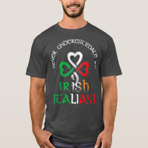 T-shirt Ne Sous-Estimez Jamais Le Drapeau Irlandais Italie