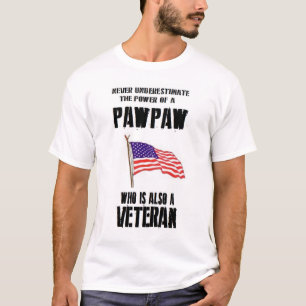 T-SHIRT NE SOUS-ESTIMEZ JAMAIS LE VÉTÉRAN DE PAPAYE DE