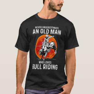 T-shirt Ne Sous-Estimez Jamais Le Vieux Homme Qui Aime L'É
