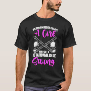 T-shirt Ne Sous-Estimez Jamais Un Humour De Golfing Pour U