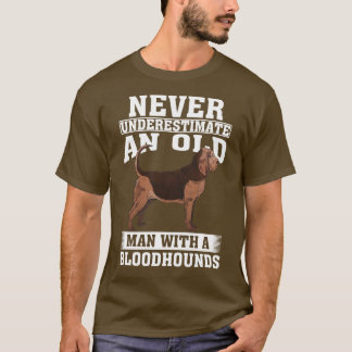 T-shirt Ne sous-estimez jamais un vieil homme aux sanglots