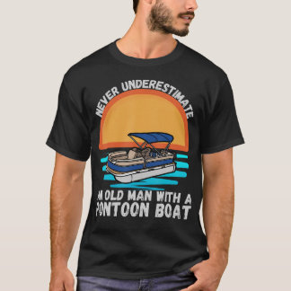 T-shirt Ne sous-estimez jamais un vieil homme avec un bate