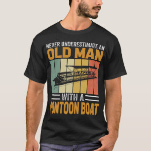 T-shirt ne sous-estimez jamais un vieil homme avec un pont