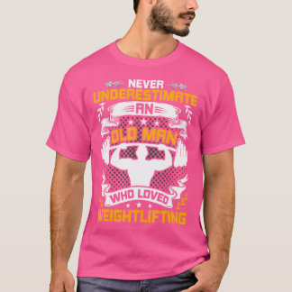 T-shirt Ne sous-estimez jamais un vieil homme qui aimait l