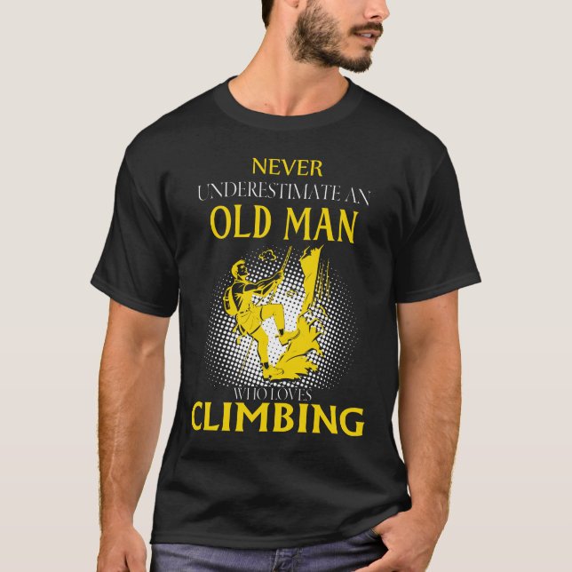 T-shirt Ne sous-estimez jamais un vieil homme qui aime l'E (Devant)