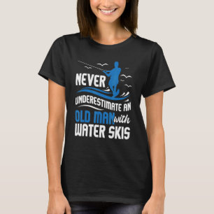 T-shirt Ne Sous-Estimez Jamais Un Vieux Grand-Père Skin D'