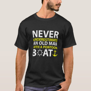 T-shirt Ne Sous-Estimez Jamais Un Vieux Homme Avec Un Bate