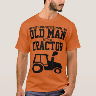 T-shirt Ne Sous-Estimez Jamais Un Vieux Homme Avec Une Fer