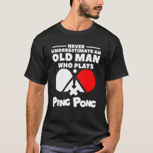 T-shirt Ne Sous-Estimez Jamais Un Vieux Homme Qui Joue Au 