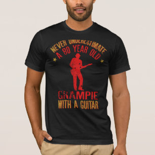 T-shirt Ne Sous-Estimez Jamais Une Grampie De 80 Ans