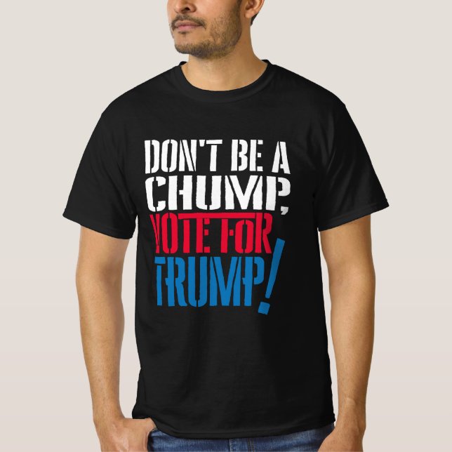 T-shirt ne soyez pas un voeu pieux pour Trump (Devant)