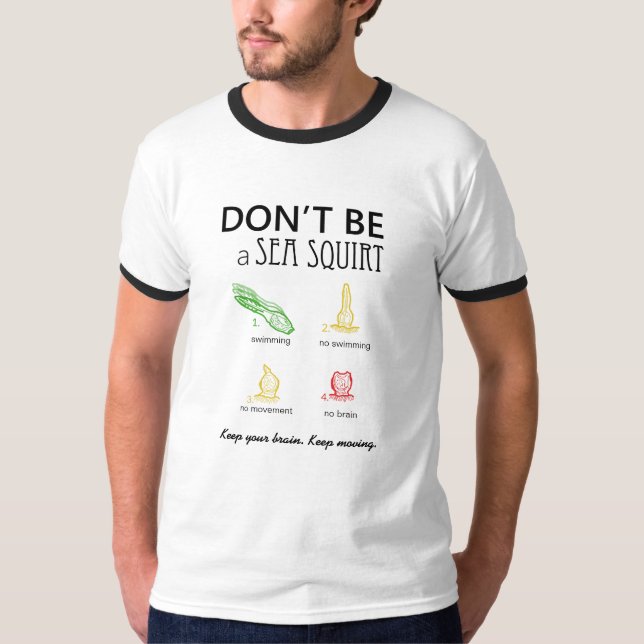 T-shirt Ne soyez pas une mer injectent des images de la (Devant)