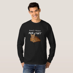 T-shirt Ne stress pas Meowt - Orange Chat me stress Out