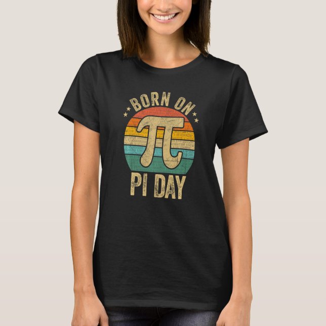 T-shirt Né Sur Pi Day équations mathématiques Geek de couc (Devant)