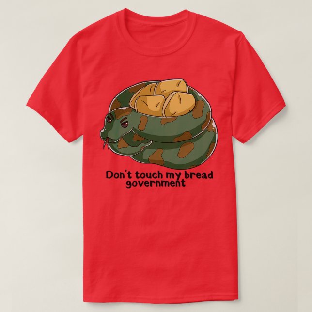 T-shirt Ne touche pas mon gouvernement (Design devant)