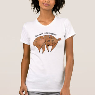 T-shirt Ne touchez pas à la pièce en t de cerfs communs