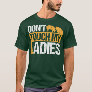 T-shirt Ne touchez pas à ma conception pour dames pour l'a
