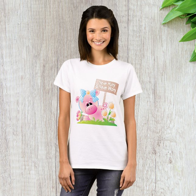T-shirt Ne Vous Dépêchez Jamais Et Ne Vous Inquiétez Jamai (Créateur téléchargé)