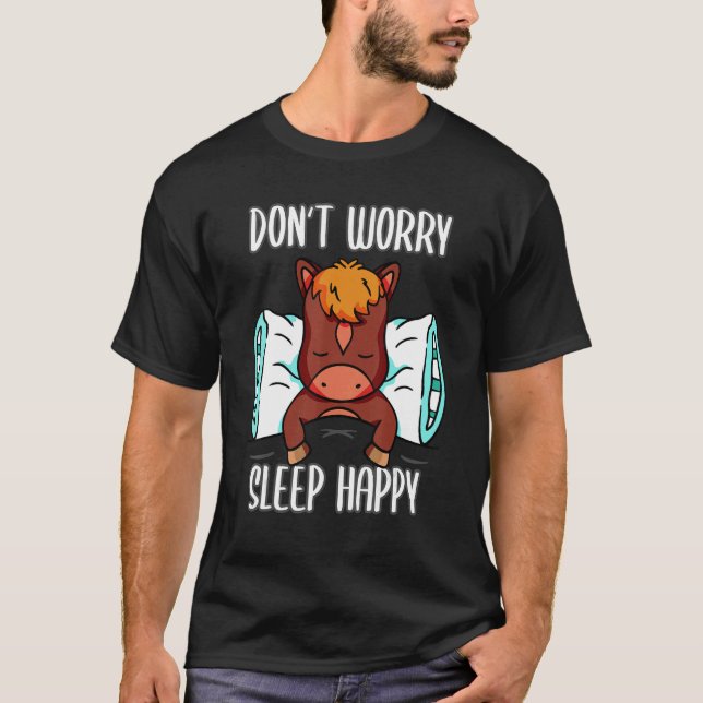 T-shirt Ne vous inquiétez pas, dormez bien ! Pyjamas avec  (Devant)