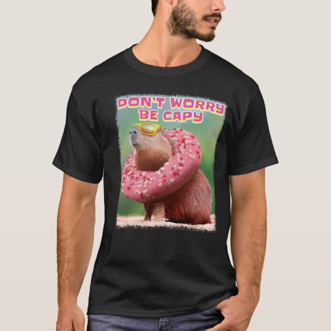 T-shirt Ne vous inquiétez pas être Capy Capybara (Devant)