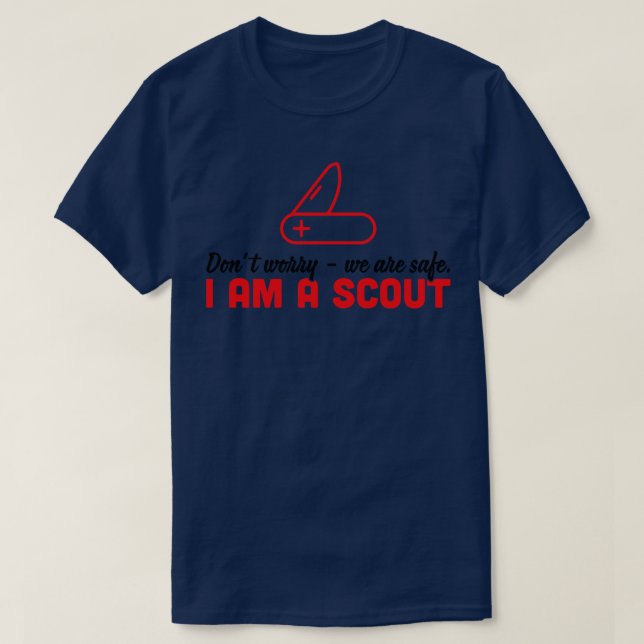 T-SHIRT NE VOUS INQUIÈTEZ PAS NOUS SOMMES EN SÉCURITÉ. (Design devant)