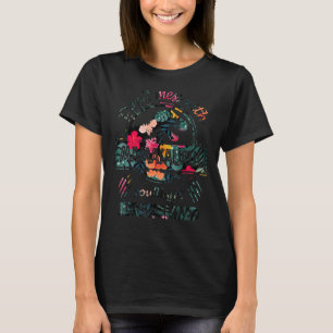 T-shirt Ne vous mêlez pas de Mamasaurus Floral Jurasskicke