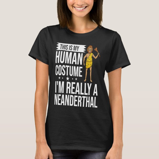 T-shirt Neandertal Caveman Adna Crâne femme (Devant)