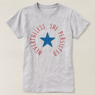 T-shirt Néanmoins, elle a persisté. étoile bleue de  